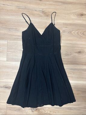 Francesca's Collections Black Spaghetti Strap Mini Dress